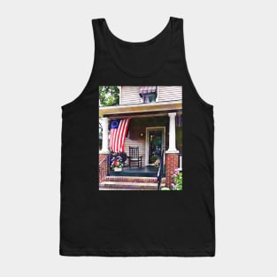 House with Betsy Ross Flag Tank Top